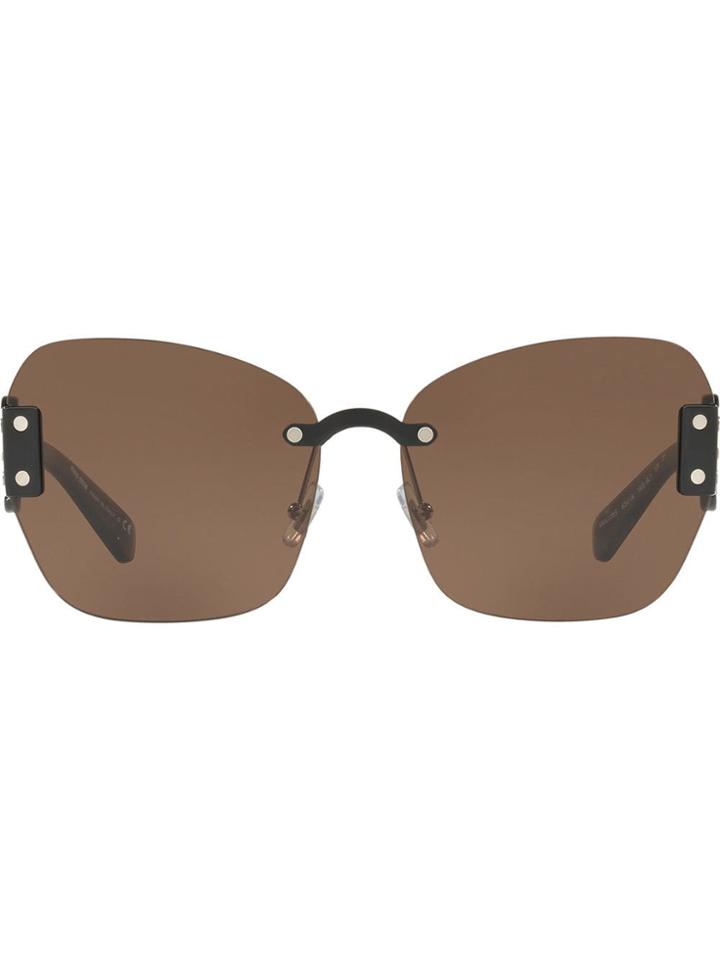Miu Miu Eyewear Sorbet Butterfly Sunglasses - Brown