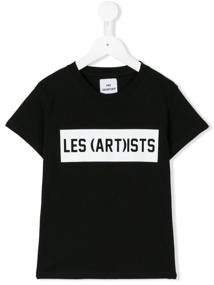 Les (art)ists - Logo Print T-shirt - Kids - Cotton - 8 Yrs, Black