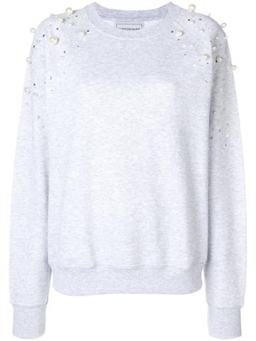 Forte Dei Marmi Couture Embellished Sweatshirt - Grey