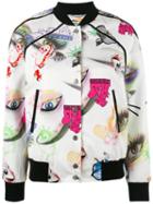 Kenzo Visage Bomber Jacket, Women's, Size: Xs, Polyester/polyamide/spandex/elastane