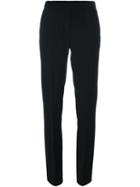 Mm6 Maison Margiela Cigarette Fit Trousers, Women's, Size: 40, Black, Polyester/viscose