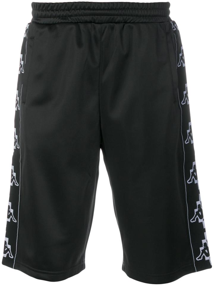 Marcelo Burlon County Of Milan Kappa Print Shorts - Black