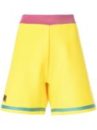 Marni Embroidered A-line Track Shorts - Yellow