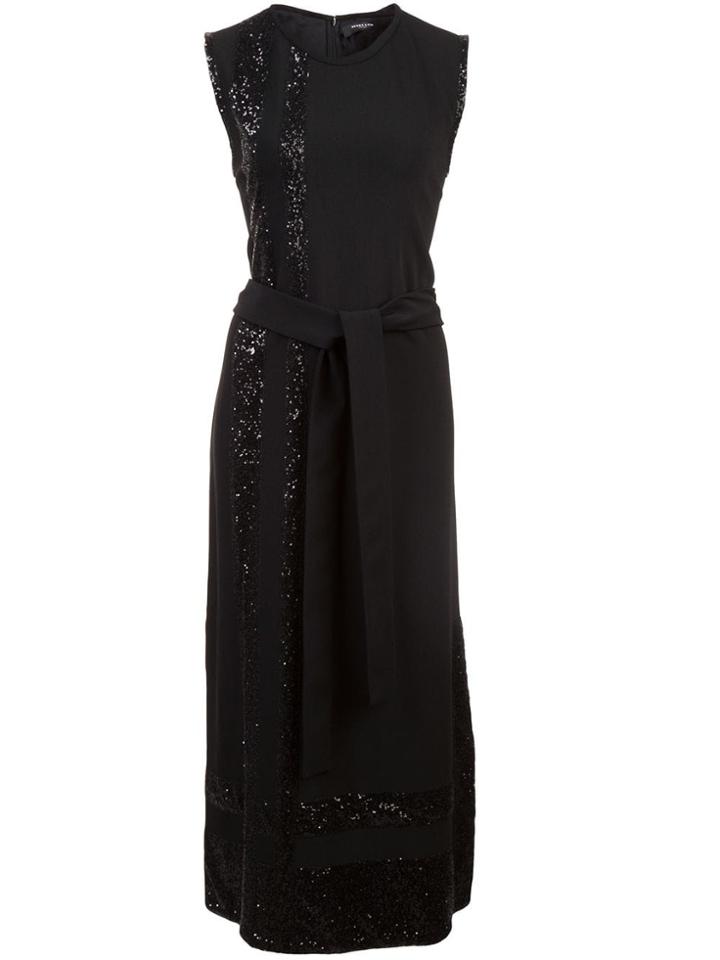 Derek Lam Sleeveless Sequin Embroidered Dress - Blue