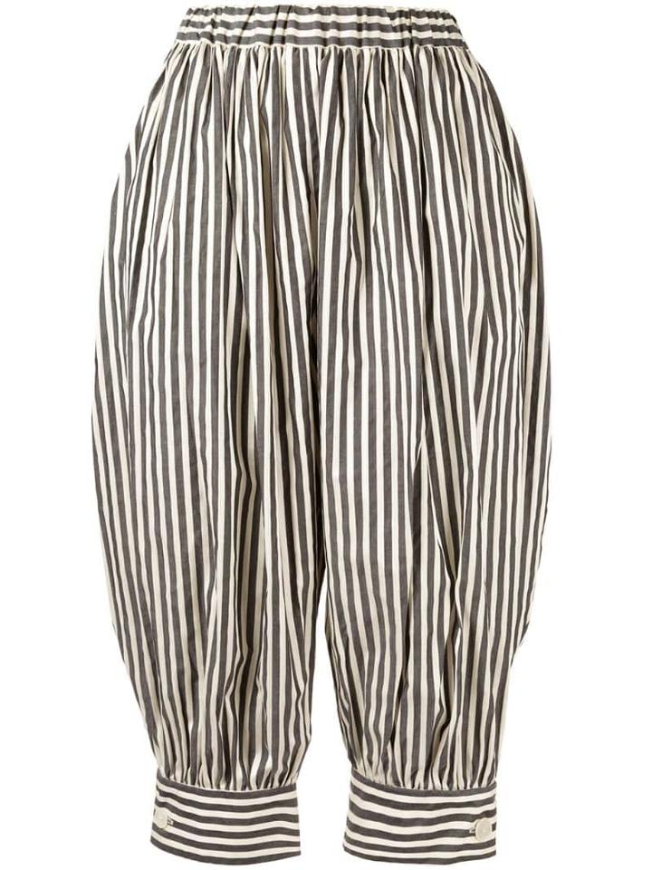 Vaquera Striped Edwardian Trousers - Black