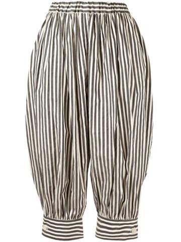 Vaquera Striped Edwardian Trousers - Black