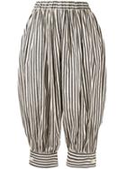 Vaquera Striped Edwardian Trousers - Black