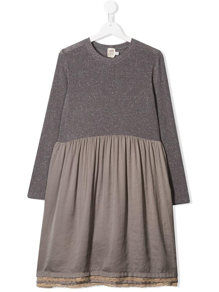 Caffe' D'orzo Glitter Effect Dress - Grey