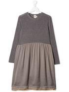 Caffe' D'orzo Glitter Effect Dress - Grey