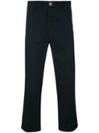Visvim - Cropped Tailored Trousers - Men - Cotton - 5, Blue, Cotton