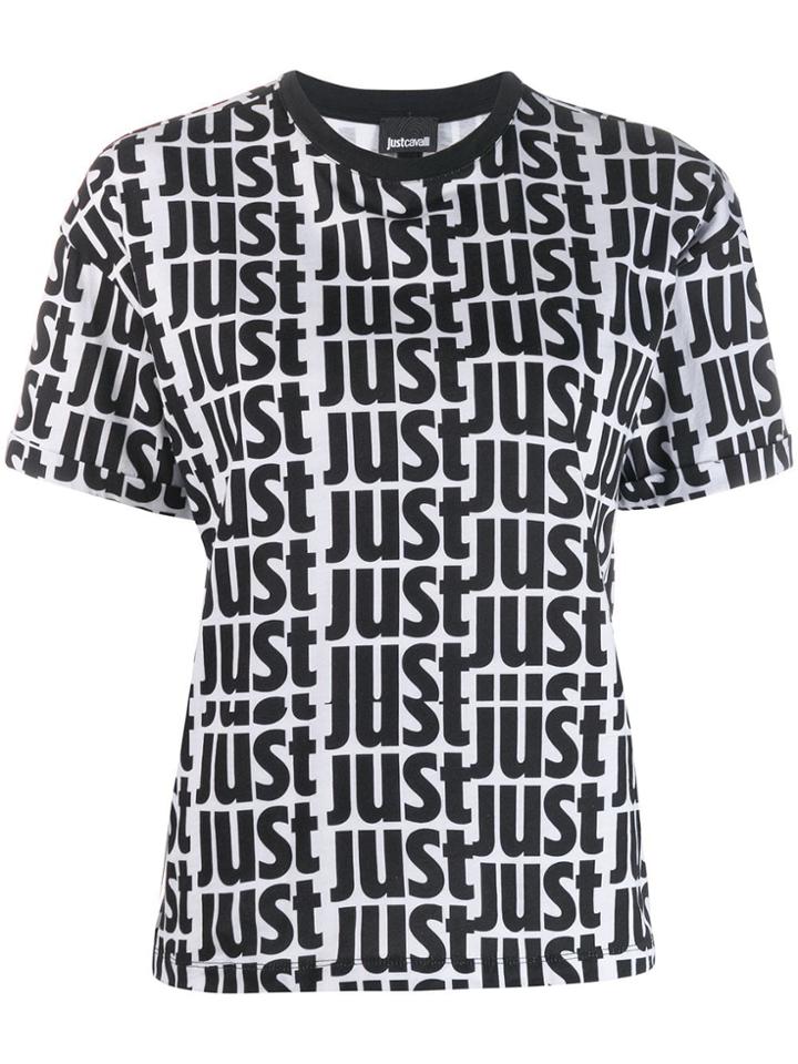 Just Cavalli Just Pattern T-shirt - White