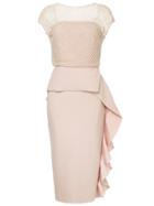 Rachel Gilbert Elsa Ruffle Dress - Pink
