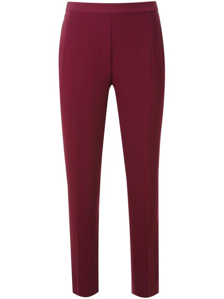 Maison Margiela Tapered Trousers, Women's, Size: 40, Red, Polyester