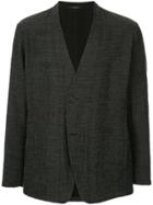 Issey Miyake No Lapel Reversible Blazer - Grey