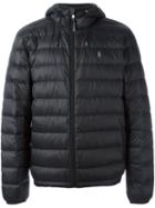 Polo Ralph Lauren Hooded Padded Jacket, Men's, Size: Small, Black, Nylon/feather Down