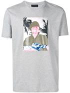 Diesel Black Gold Regular T-shirt With Jersey Patches - Grey