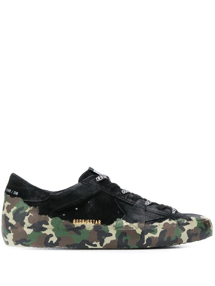 Golden Goose Camouflage Print Low-top Sneakers - Green