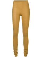 Rick Owens Knitted Leggings - Yellow & Orange