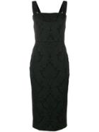 Dolce & Gabbana Baroque Printed Fitted Dress - Black