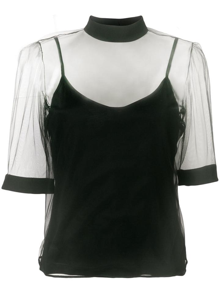 Federica Tosi Tulle Top - Black