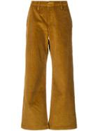 John Elliott Corduroy Wide Leg Trousers - Gold