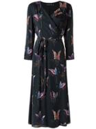 Andrea Marques - Floral Print Dress - Women - Viscose - 36, Black, Viscose