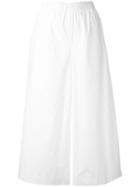 Semicouture - Cropped Pants - Women - Cotton - 40, White, Cotton