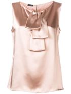 Emporio Armani Draped Blouse - Pink & Purple