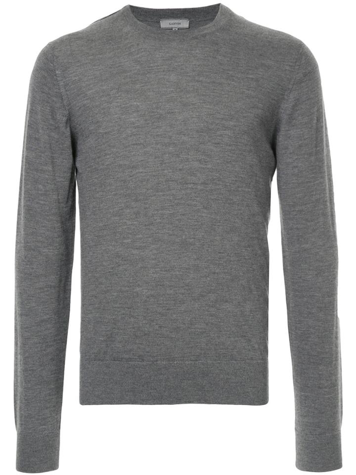 Lanvin Round Neck Jumper - Grey