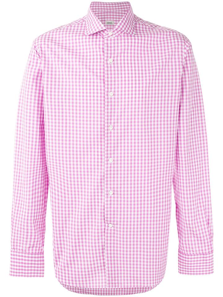 Alessandro Gherardi - Gingham Check Shirt - Men - Cotton - 42, White, Cotton