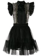 Wandering Flared Shirt Dress - Black