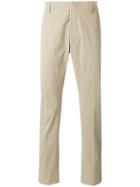 Prada Cropped Slim Chinos - Nude & Neutrals