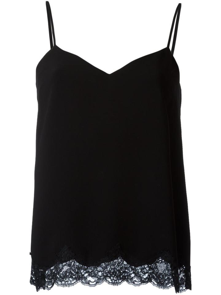 Theory Lace Tank Top, Women's, Size: Xs, Black, Polyester/triacetate/polyamide