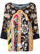 Etro Mixed Floral Print Top - Multicolour
