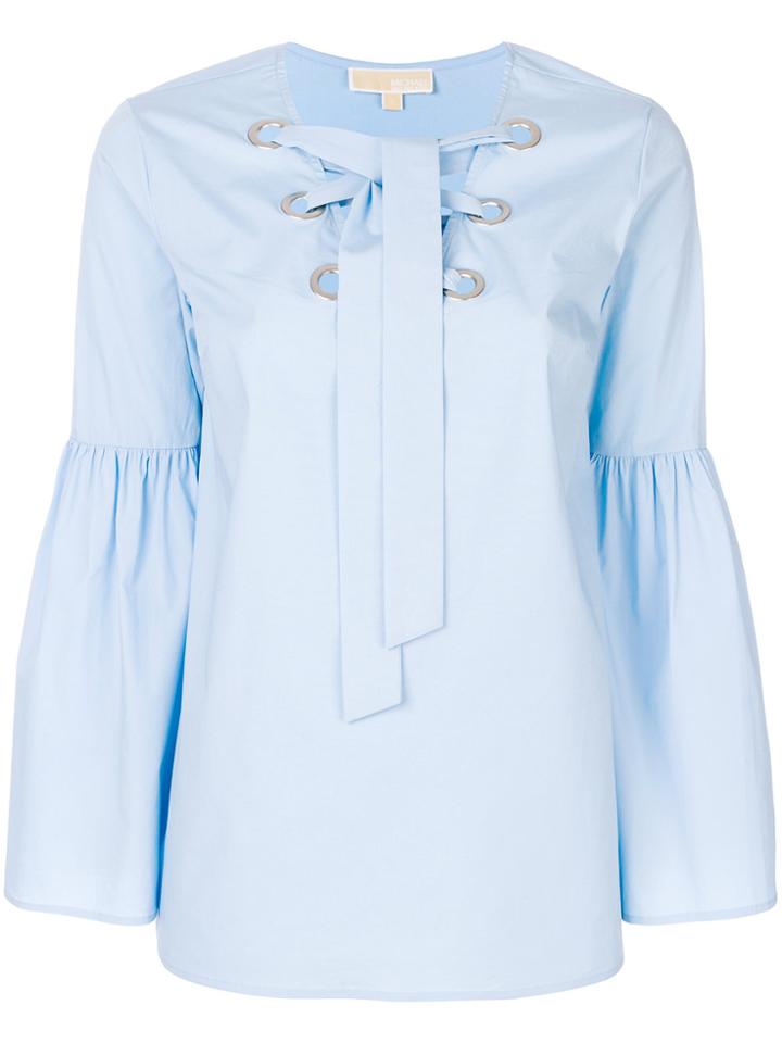 Michael Michael Kors Tie-neck Blouse - Blue