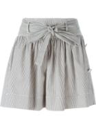 Philosophy Di Lorenzo Serafini Belted Striped Shorts