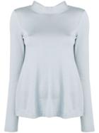 Red Valentino Tie Back Blouse - Blue