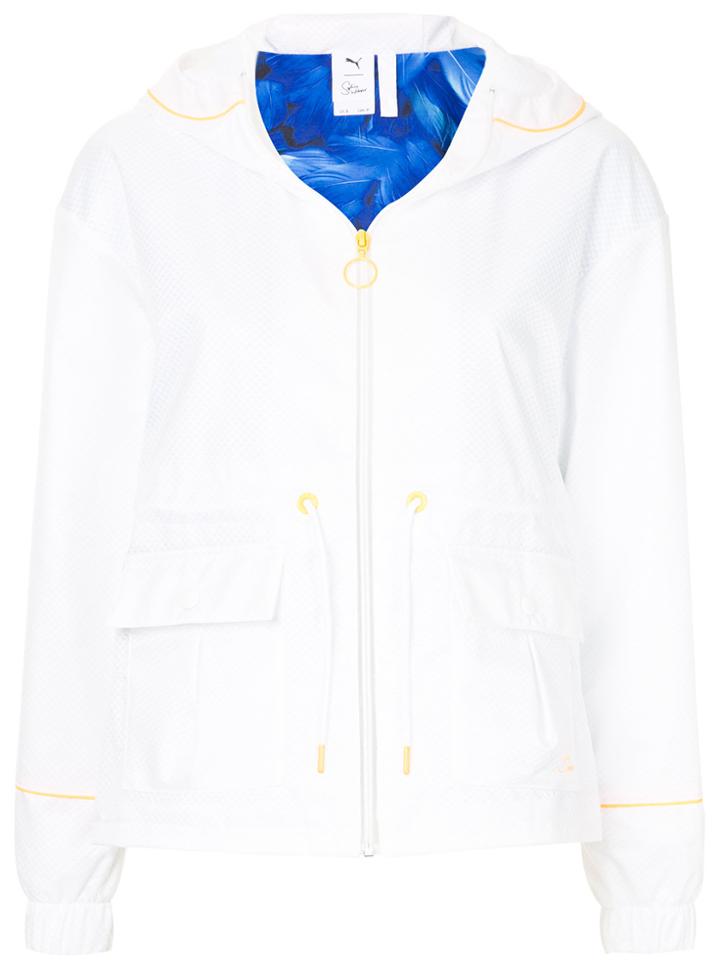 Puma X Sophia Webster Contrast-trim Hooded Jacket - White