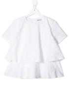 Dondup Kids Ruffle Detail Dress - White