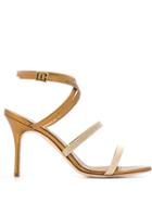 Manolo Blahnik Strappy Sandals - Gold