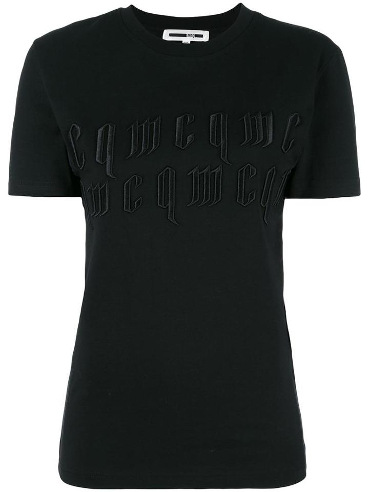 Mcq Alexander Mcqueen Stylised Logo T-shirt, Women's, Size: Small, Black, Cotton
