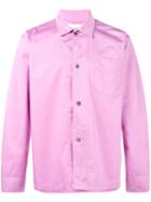 Our Legacy Long Sleeve Shirt, Men's, Size: 52, Pink/purple, Cotton