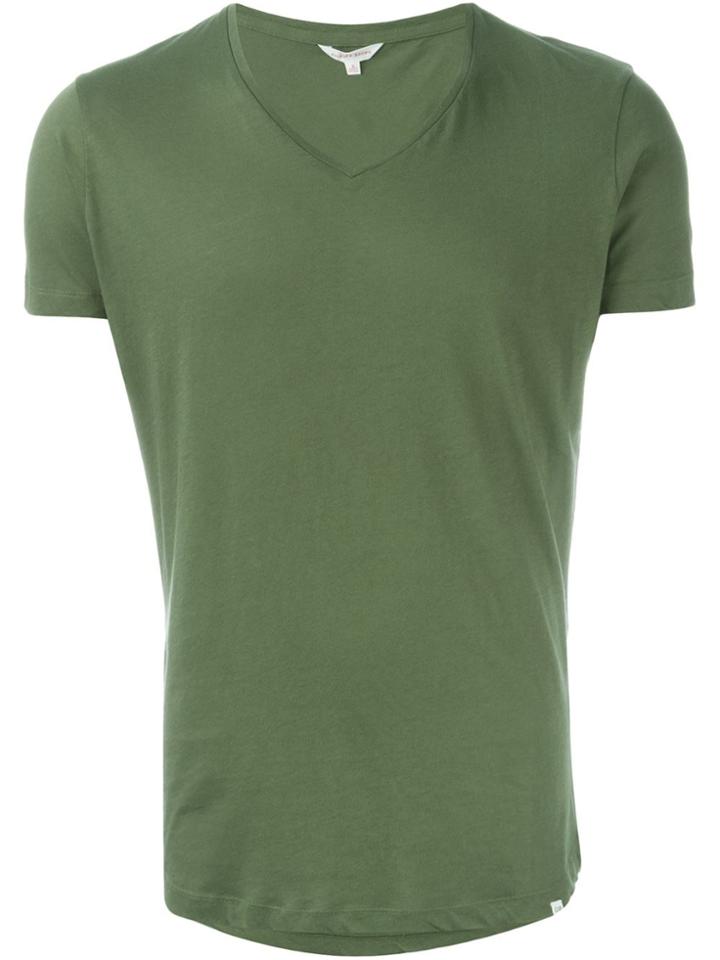 Orlebar Brown V-neck T-shirt - Green