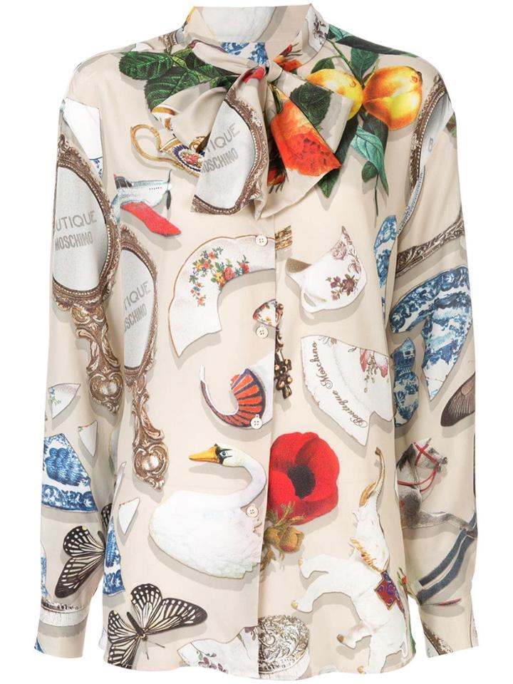 Boutique Moschino Printed Button Down Shirt - Multicolour