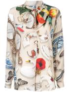 Boutique Moschino Printed Button Down Shirt - Multicolour