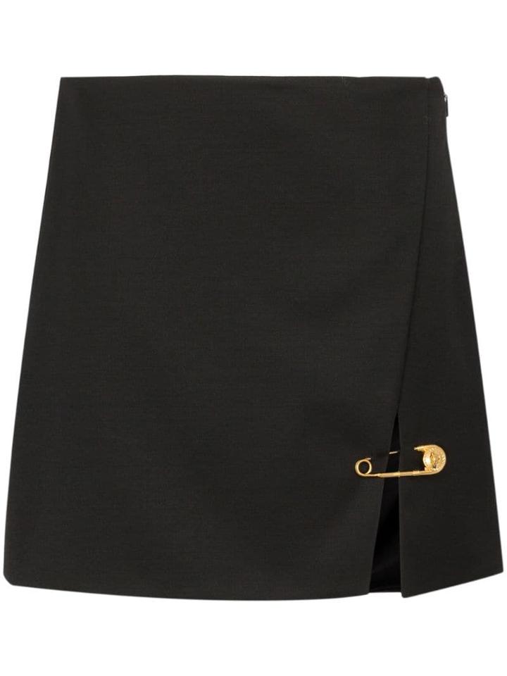 Versace Safety-pin Mini Skirt - Black