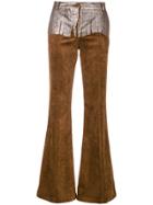 8pm Flared Jane Trousers - Brown
