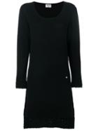 Chanel Pre-owned Scoop Neck Knitted Dress - Black