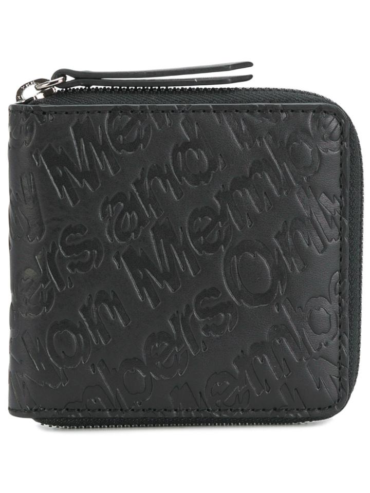 Stella Mccartney Members Only Embossed Wallet - Black