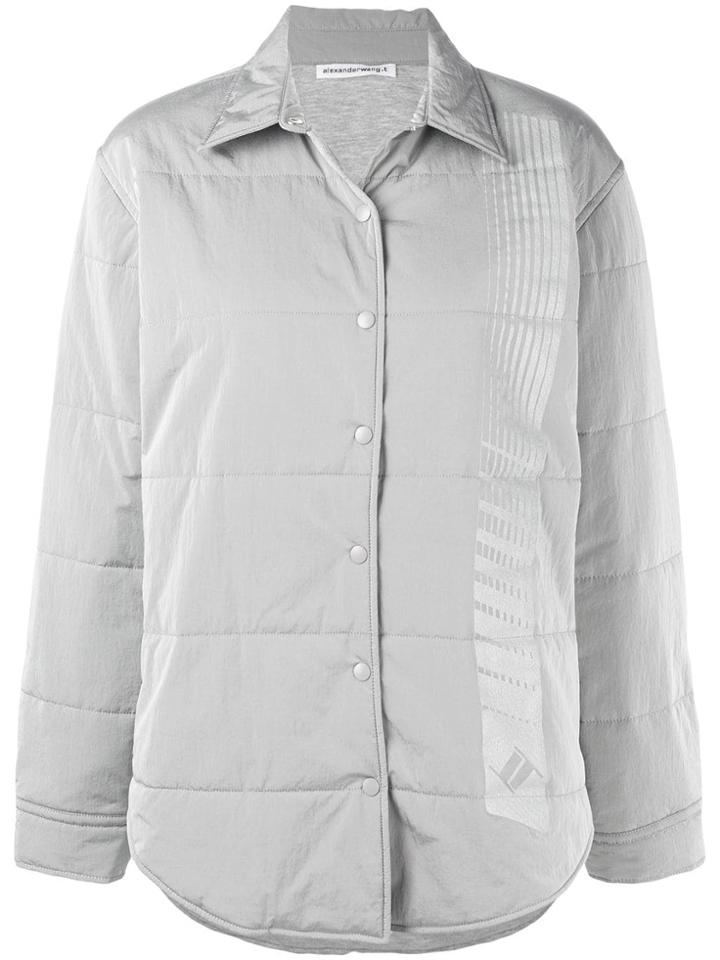 T By Alexander Wang Quilted Straight Jacket - Grey
